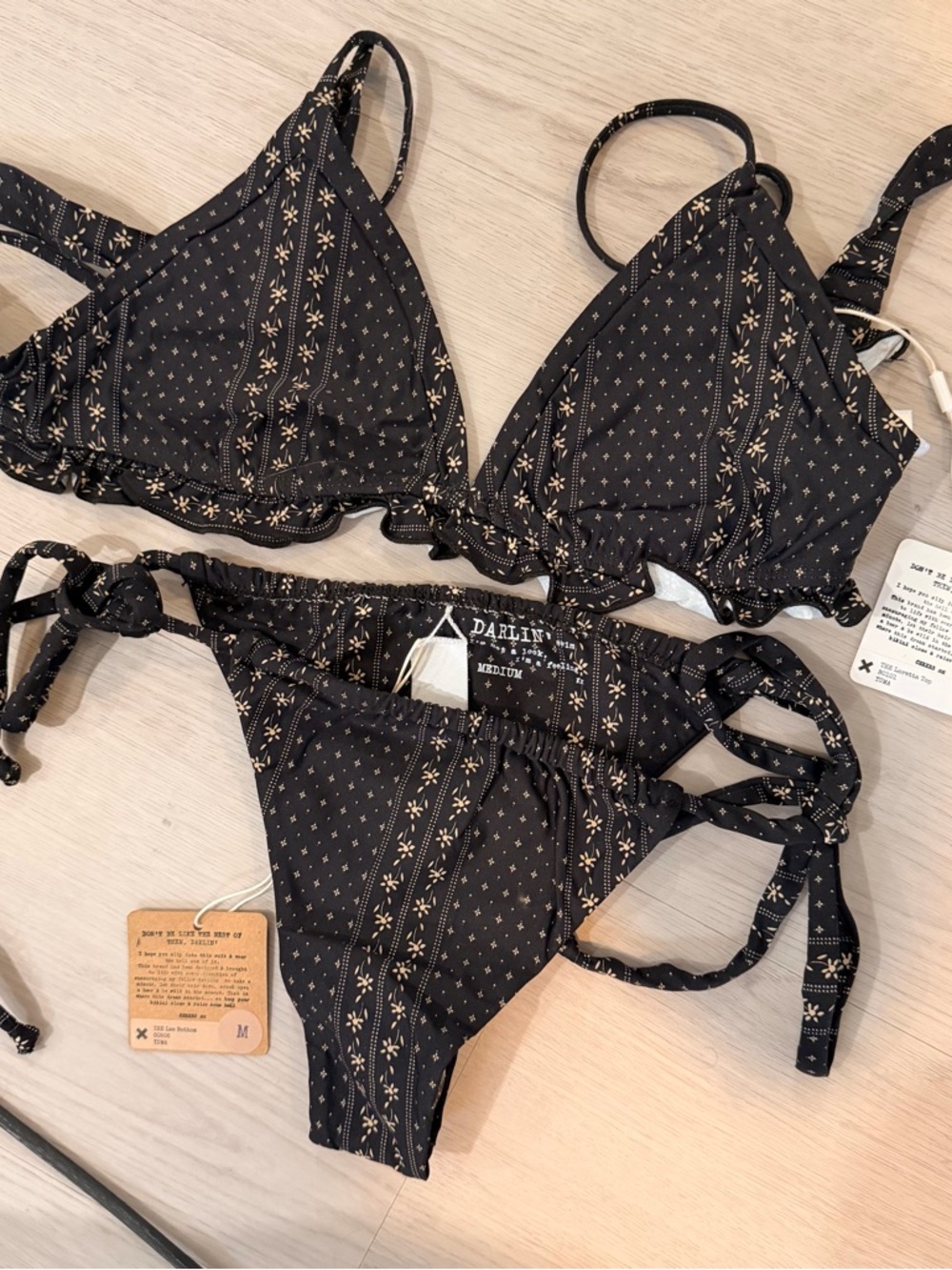 Darlin Swimwear black set